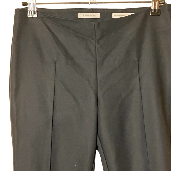 Aritzia Babaton Black Pull On Ankle Crepe Trousers - Picture 4 of 13